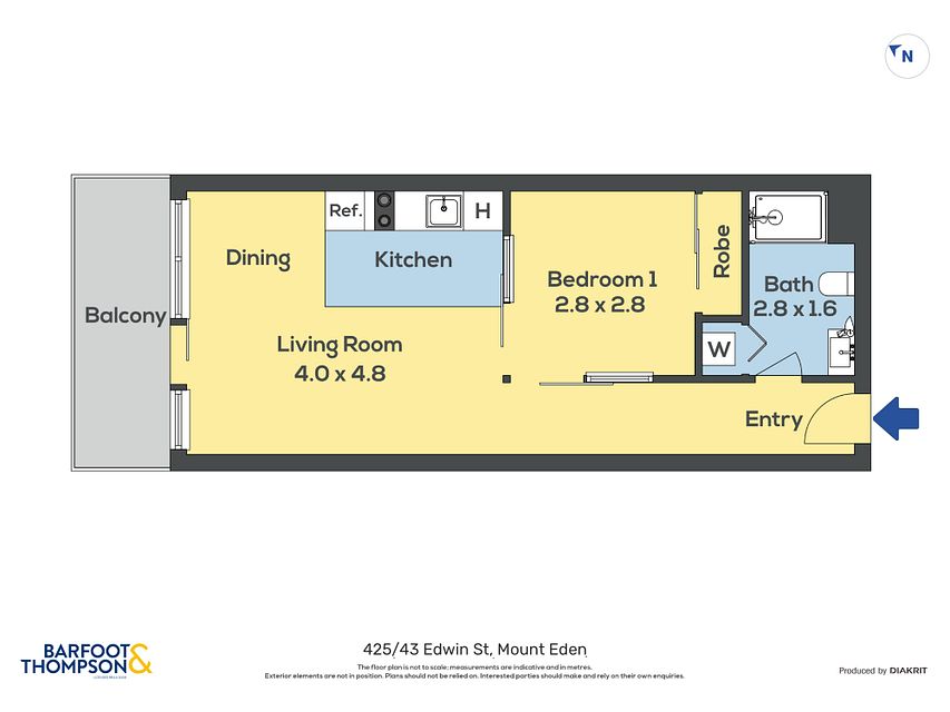Apartment for rent Auckland 425/43 Edwin Street, Mount Eden myRent